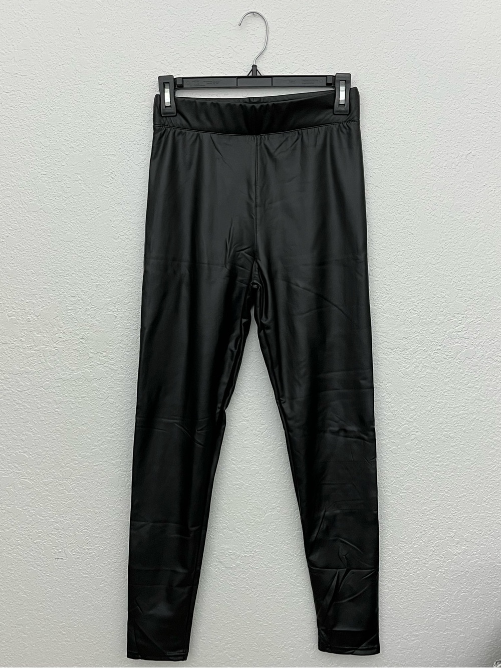 Black Faux Leather Women’s Leggings S/M